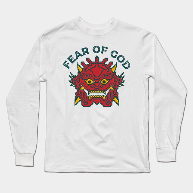 Yokai Mask Fear of God Long Sleeve T-Shirt by Samudera!